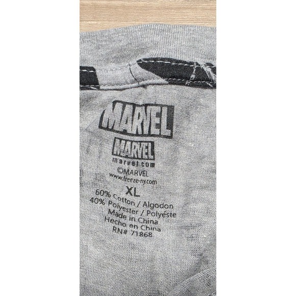 Marvel Tank Top Mens XL Gray Avengers Comic All Over Print Muscle Tee Shirt - Picture 3 of 8